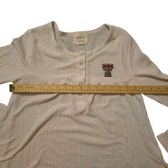 Garb Team Girls XL 11-12 Texas Tech Baby Doll Waffle Knit Top Red Raiders - Picture 6 of 7